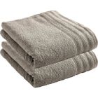 COTON PUR Lot de 2 draps de bain "Spa" 90 x 150 cm / 400 gr/m² - "Spa" Sable
