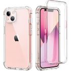 CHICHENG Coque iPhone 13 6 1 Pouces 360 Degré Transparente Antichoc Silicone Ultra Hybrid Integrale Anti Rayures Full Body ProTI