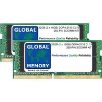 32Go (2 x 16Go) DDR4 2133MHz PC4-17000 260-PIN SODIMM MÉMOIRE RAM KIT POUR ORDINATEURS PORTABLES