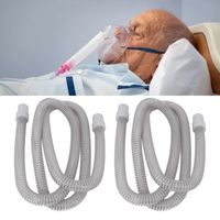 OLL® tube CPAP 2 pièces tuyau universel CPAP grande flexibilité 70.9in longueur alésage plus lisse Tube de Machine respiratoi 110027