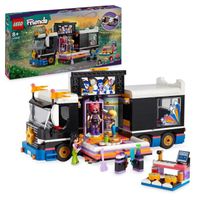 LEGO® 42619 Friends Le Tourbus de la Star de la Pop, Jouet Musical avec 4 Mini-Poupées, Cadeau pour Enfants Dès 8 Ans