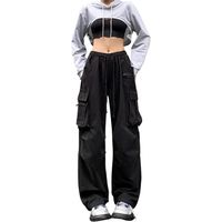 Pantalon Cargo Femme Baggy Pantalon Pants Fille Cargo Pants Taille Haute Streetwear Gothique Harajuku
