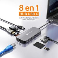 NOVOO Hub USB C 8 en 1 Adaptateur HDMI 4K 60Hz