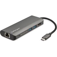 StarTech.com Adaptateur multiport USB-C avec HDMI 4K - Mac et Windows - Lecteur de carte SD - 2x USB-A 1x USB-C - PD 3.0 - VE