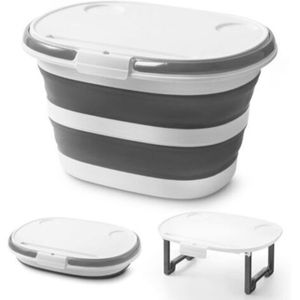 Lot De 2 Seaux Blancs 3 Gallons Avec Couvercle – Tout Usage