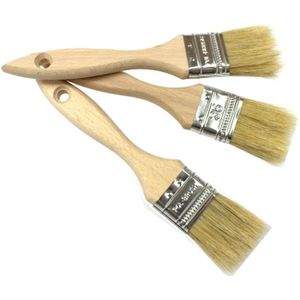 PINCEAU - BROSSE POL-BRUSH Lot de 3 Pinceaux à peinture professionnel plat 36 mm - Les poils naturels - Pinceaux polyvalent  - Taille 36 mm