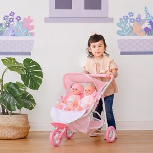 Poussette double pour poupon jouet club store