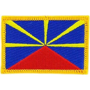 Patch écusson patche drapeau GABON  70 x 45 mm à coudre badge brodé 