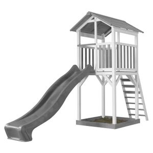 STATION DE JEUX Tour de jeu AXI Beach Tower avec toboggan et bac à sable - AXI - Gris/Blanc - Pour enfants de 3 ans et plus