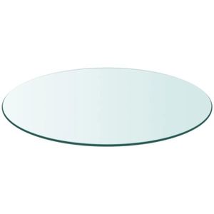 PLATEAU DE TABLE BET Dessus de table ronde en verre trempé 600 mm B