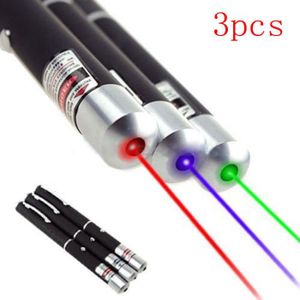 POINTEUR 3pcs 5mW Puissant Pointeur Laser Stylos faisceau