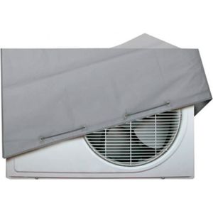 Nargut Housse de climatisation extérieure en aluminium double couche pour climatiseur capot extérieur imperméable et résistant au soleil 