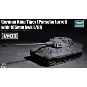 KIT MODÉLISME Maquette char : German King Tiger (Tourelle Porsch
