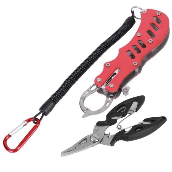 Idezek Kit De Pinces De Pêche Premium - Pinces à Nez Aiguille, Ciseaux Et Pinces En Aluminium Pour Pêche En Eau Salée - Outils Portables Pour Hommes Et Femmes