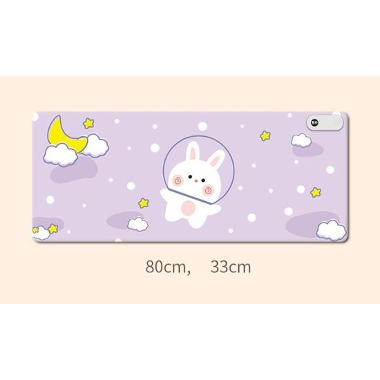 Tapis De Souris Chauffant KQWVZ 80x33 Cm - 3 Niveaux De Température (40°C-50°C) Avec Arrêt Automatique | Bureau, Maison, Hiver