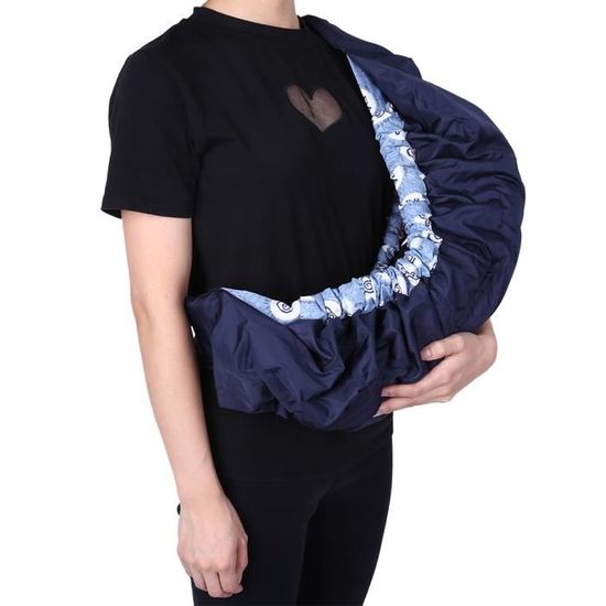 Écharpe De Portage Bébé Réglable Et Respirante - Pour Bébés De 6 à 36 Mois (jusqu'à 15 Kg), Porte-bébé Physiologique Léger, Couleur Bleue