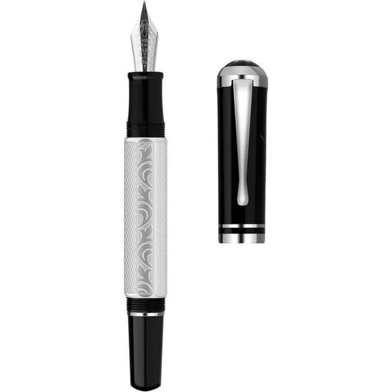 Stylo Plume Collector Argenté Creeks - Occasion, Matière Argent, Stylo Vintage Pour Calligraphie Ou Collection