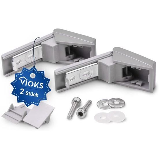 Dekarox Türscharnier Reparatursatz Silber Für Liebherr 9590178 9590190