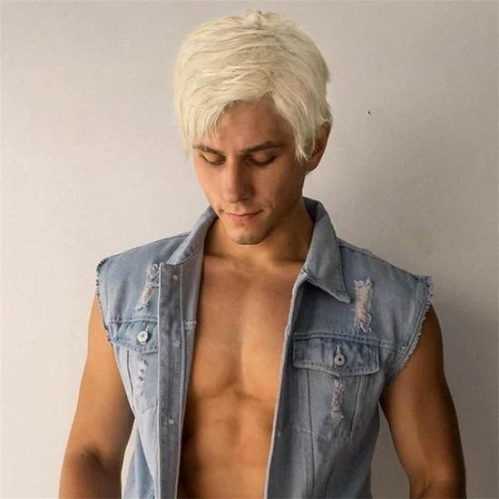 Perruque Courte Pour Hommes – Cheveux Naturels – Toupet – Sans Marque – Neuf Sans étiquette