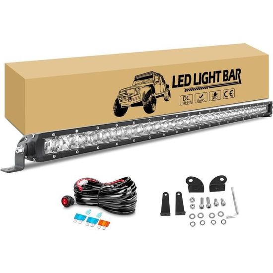 Barre Lumineuse LED RIGIDON 81 Cm 405W - Phare Travail Incurvé 12V Pour 4x4, Camion, Tracteur, Off-Road - 11