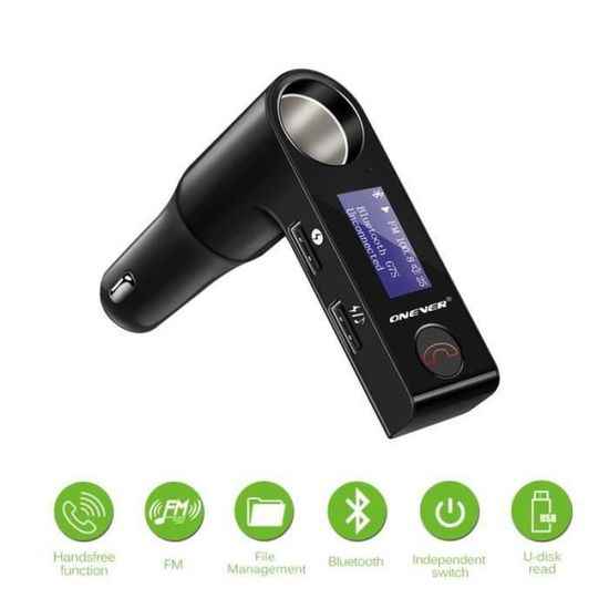 Goolsky Transmetteur FM Bluetooth,Lecteur De Musique MP3 De