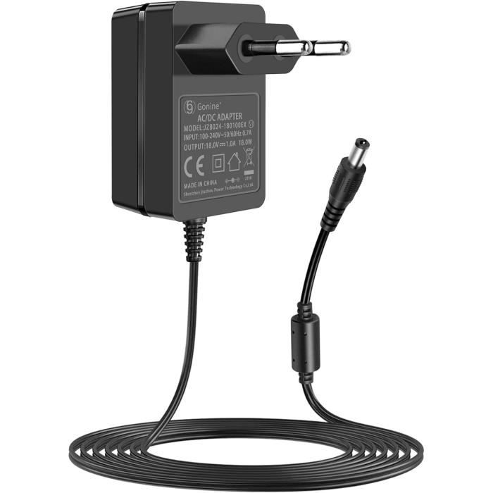 Chargeur d'Alimentation DC 15V 1A 100V-240V Adaptateur Convertisseur