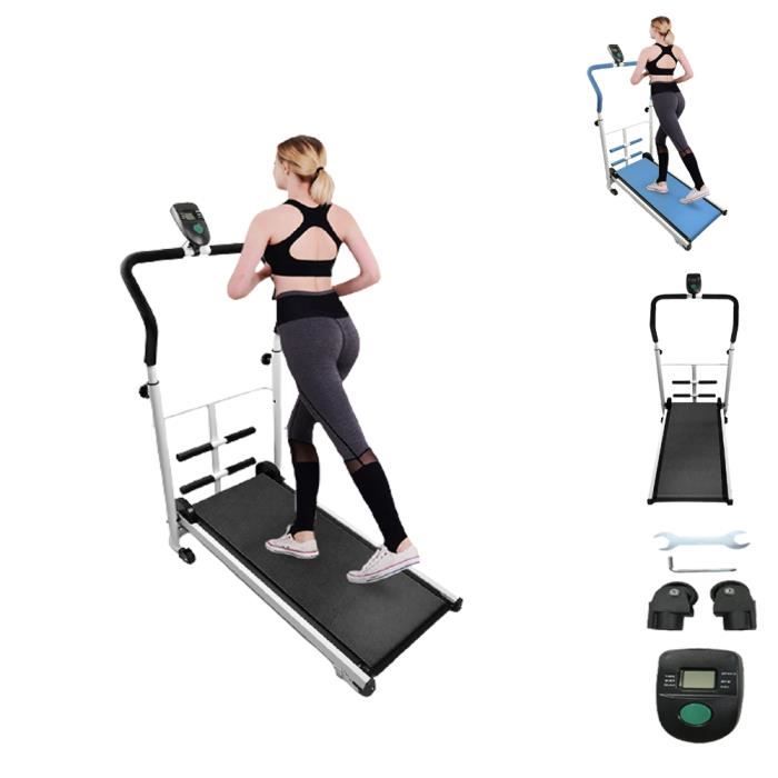BUL NOIR TAPIS DE COURSE, TAPIS DE MARCHE avec barre de sit-up