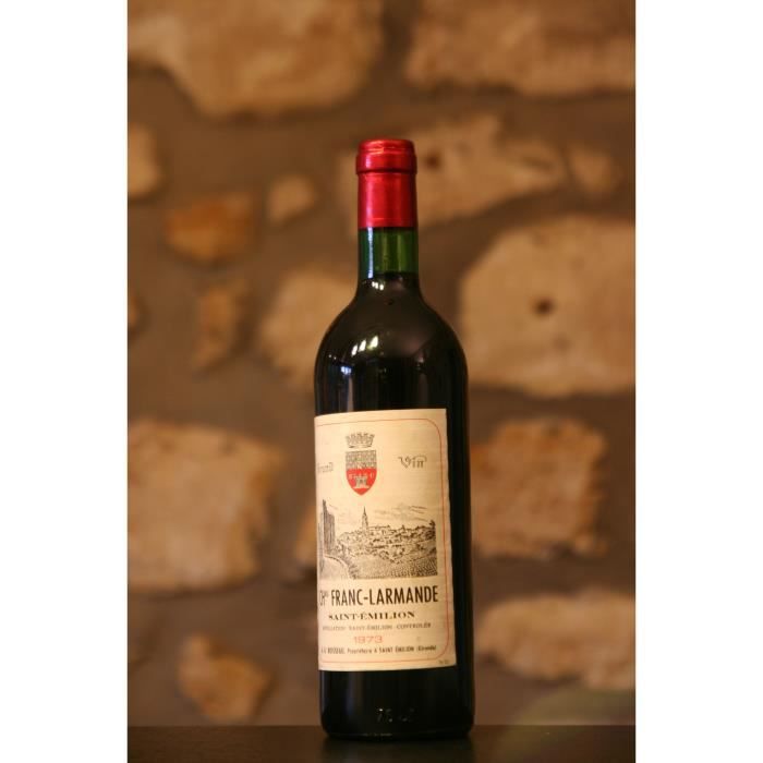 Vin rouge, Saint Emilion, Château Franc Larmande 1973 Rouge