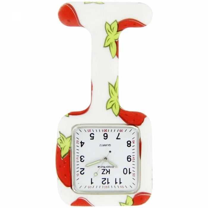 Montre Infirmière KRAZY NURSE bracelet Silicone Blanc 49739