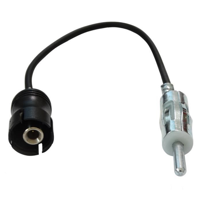 Aerzetix: Adaptateur DIN d'antenne autoradio pour Chrysler Neon PT Cruiser Sebring Voyager Ford Mustang Jeep Grand Cherokee Opel GT