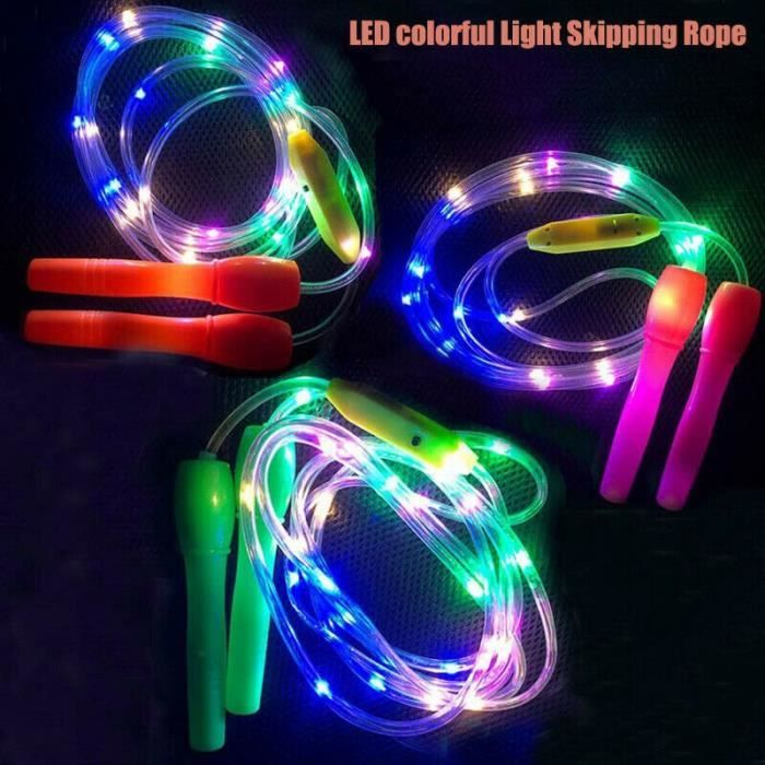 Éclairer les cordes à sauter Led sauter couleur aléatoire enfants enfants unique corps lumineux exercice F - HSJSTSA02879