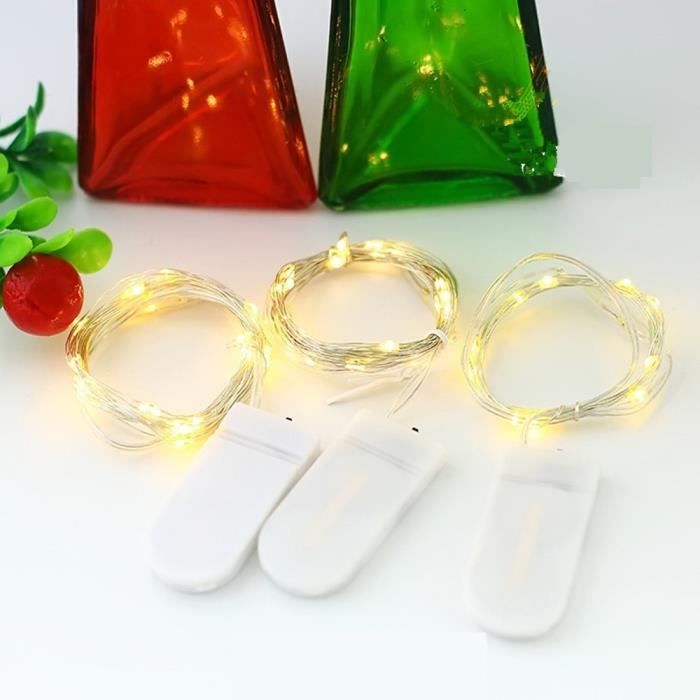 2 M 1 M LED cuivre argent fil chaîne lumières fée guirlande pour le nouvel an noël ma - Modèle: 4 Colors 2m 20 light - MILEDCA19554
