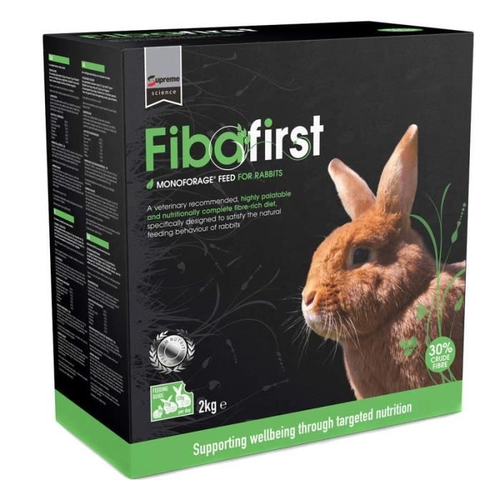 Fibafirst Monoforage Rabbit - Boîte de 2 kg
