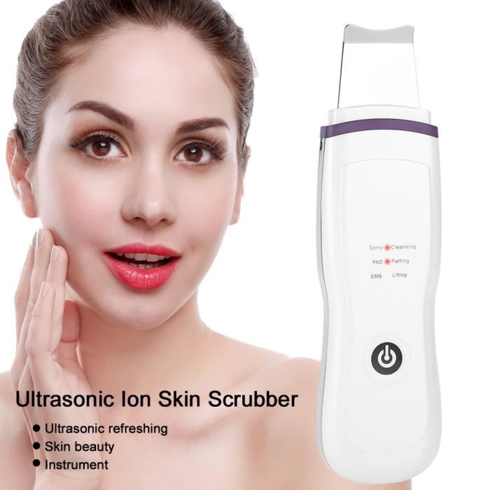Nettoyeur de peau de visage à ultrasons pour épurateur de peau ionique enlèvement de points noirs 100-240V -JNG