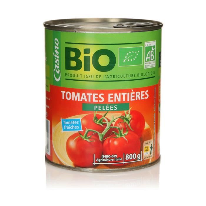 Tomates pelées bio - 480g