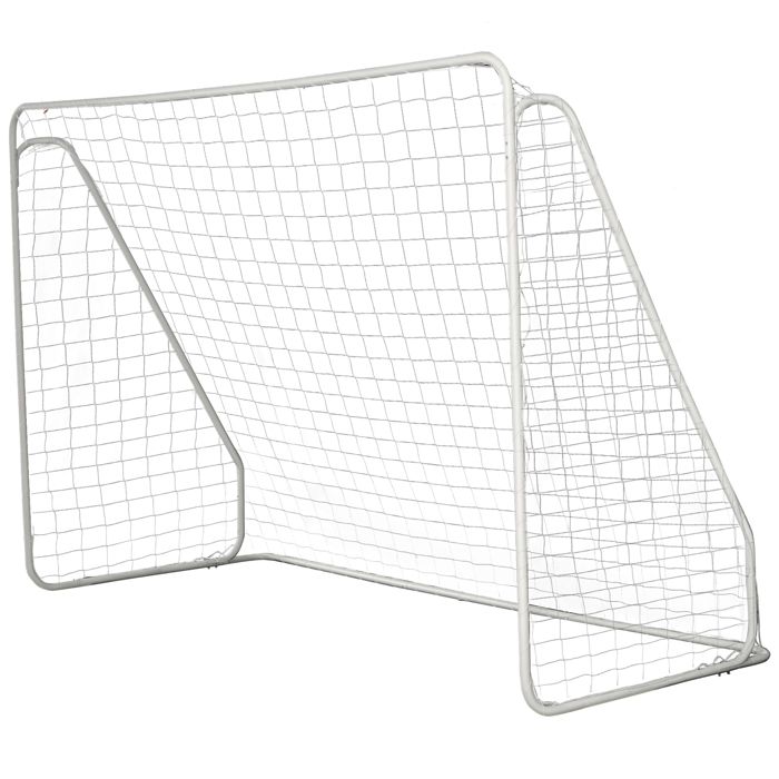 But de football - cage de foot - but d'entrainement dim. 301L x 126l x 200H cm - châssis métal époxy filet PE - piquets inclus -