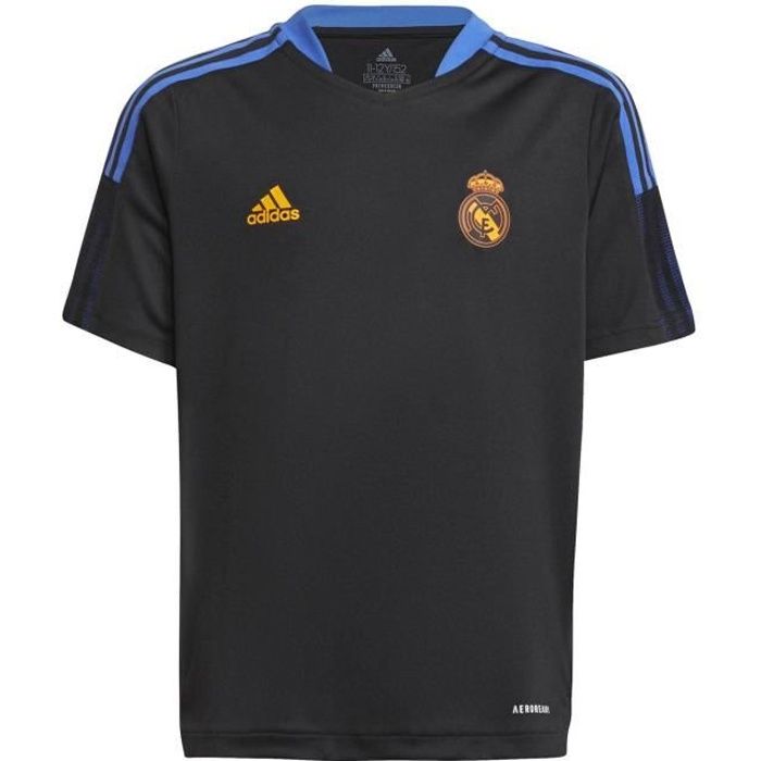 Maillot Adidas Real Madrid Training 2021-22 noir enfant