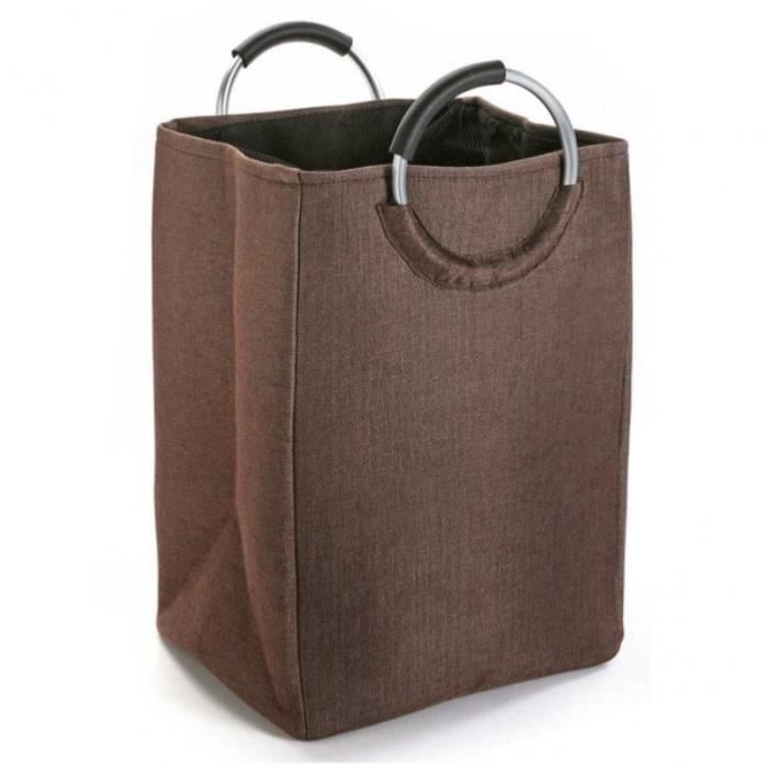 PANIER À LINGE STONE MARRON