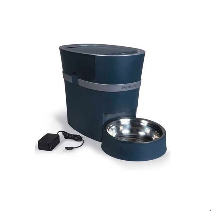 PetSafe - Distributeur de Croquettes Automatique Connecté Smart Feed pour Chien/Chat, avec minuterie, bol en acier inoxydable, 5,7 L