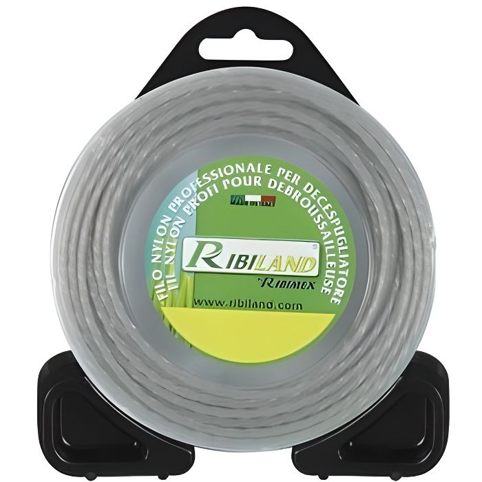 Fil carre torsade pour debroussailleuse 3 mm