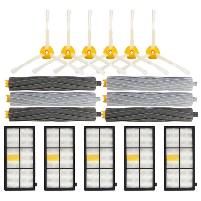 17x Kit Filtre Brosse Latérale Pr Vacuum iRobot Roomba 800 900 Series Nettoyeur