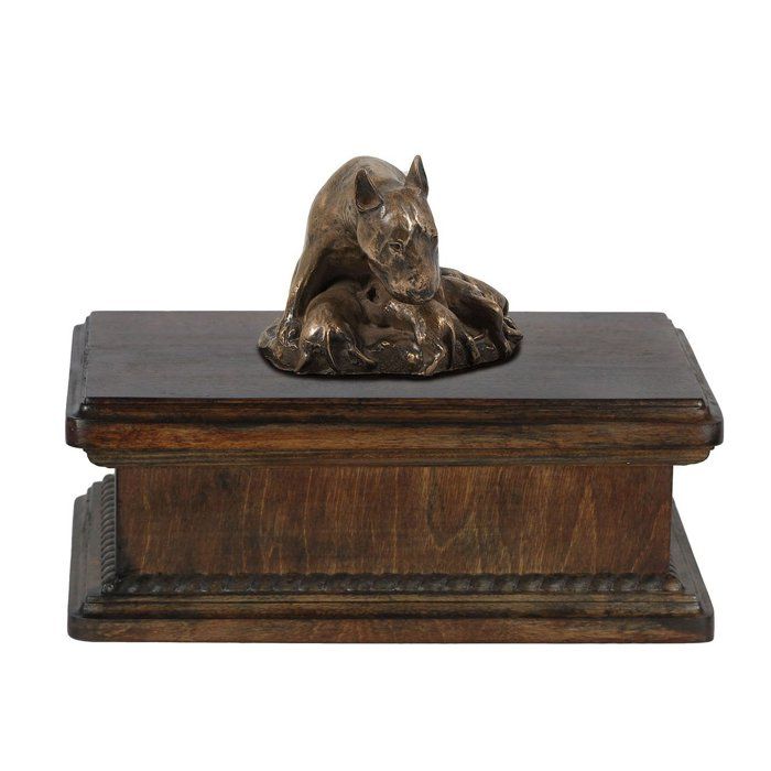 Comparer les prix de Urne commémorative personnalisée pour cendres de chien - ART-DOG - 245x29x21cm - 5L - Bull Terrier III