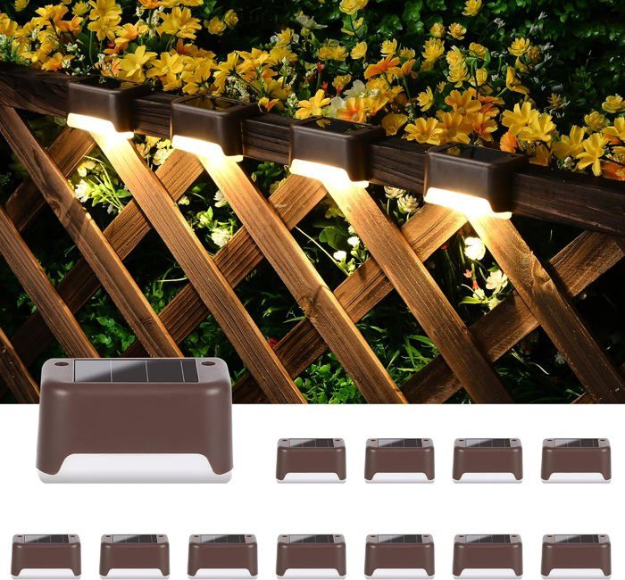 Lumière Solaire à Clip Avec Détecteur De Mouvement – étanche, Pour Clôture, Jardin, Camping, Terrasse