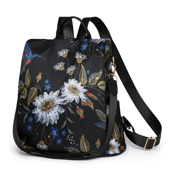 Sac a Dos Sac a Main Femme Anti vol Sac Mini Impermeable Sac de Voyage en Nylon Sac Cabas 2 en 1 Sacs a Main Portes Epaule Fille multicolore Cdiscount Bagagerie Maroquinerie