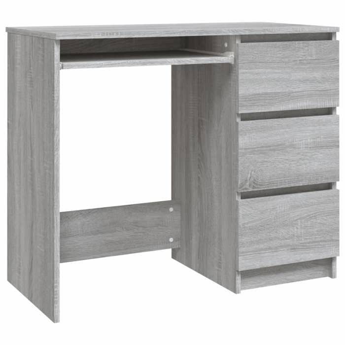 Bureau - CLOUD - Sonoma gris - 90x45x76 cm - bois dingénierie LL146135