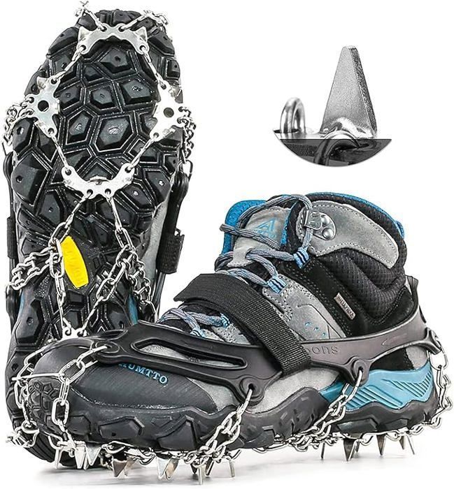 Crampons pointes inox pour chaussures chaussures de randonnée chaussures de montagne XL