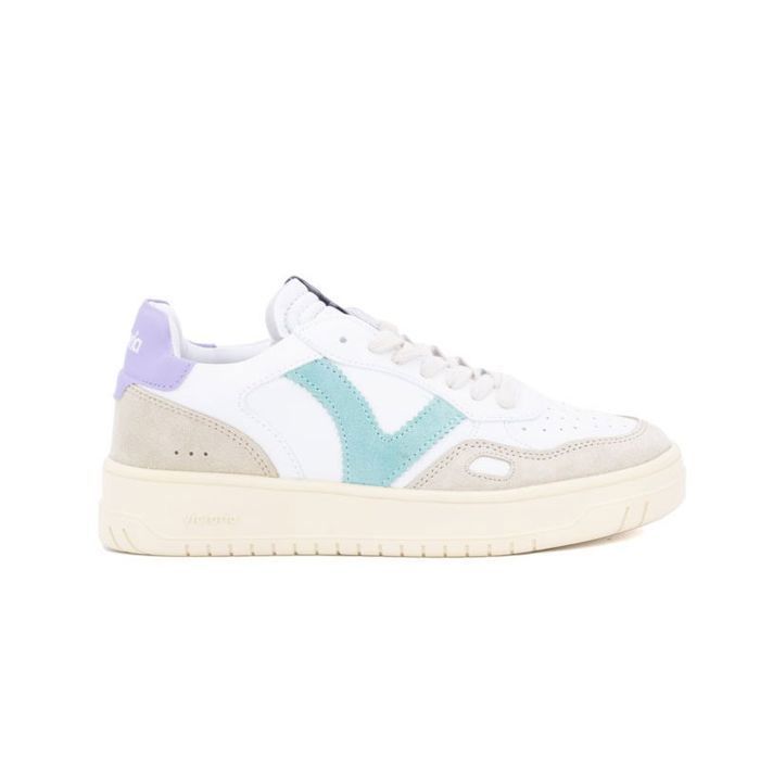Victoria Baskets effet cuir et cuir fendu Victoria Seul