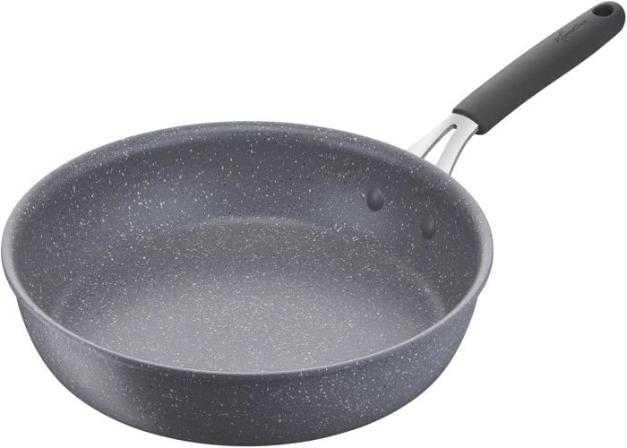 Poêle à frire en aluminium forgé 28 cm Orbegozo. Revêtement pierre