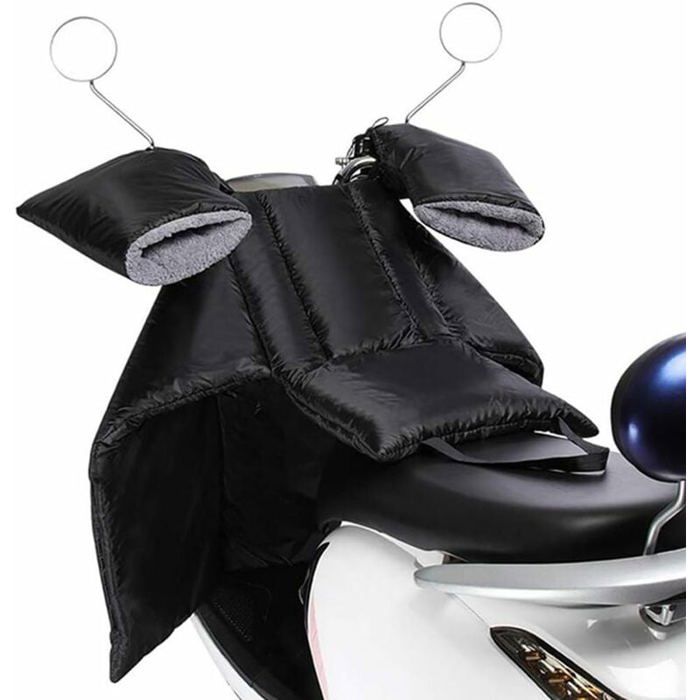Tablier de protection pour scooter couvre-jambes avec housse de guidon protection contre le froid et la pluie - Housse universell