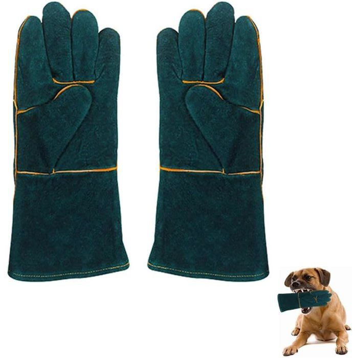 Comparer les prix de Gants Et Rouleaux De Toilettage Chien,Gants De Protection En Cuir Contre Les Griffes Et Les Morsures D'Animaux Pour Attraper Les C